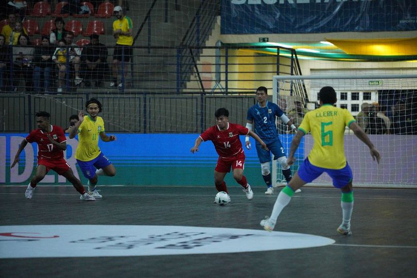 Hasil Timnas Futsal Indonesia vs Brasil: Sempat Beri Perlawanan, Garuda Tumbang 0-3