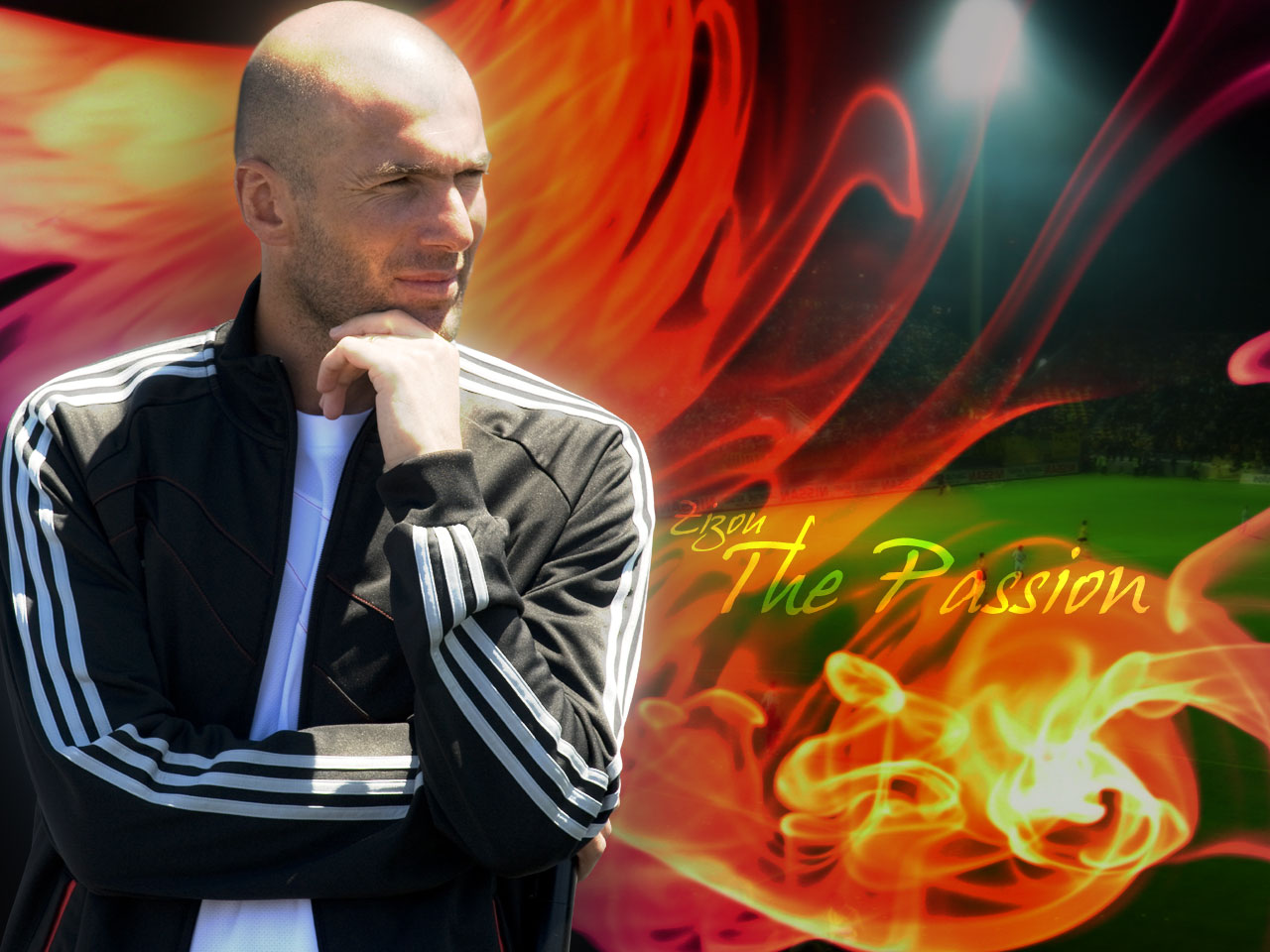 Deskripsi : Wallpaper Zidane Fire, size: 1280x960