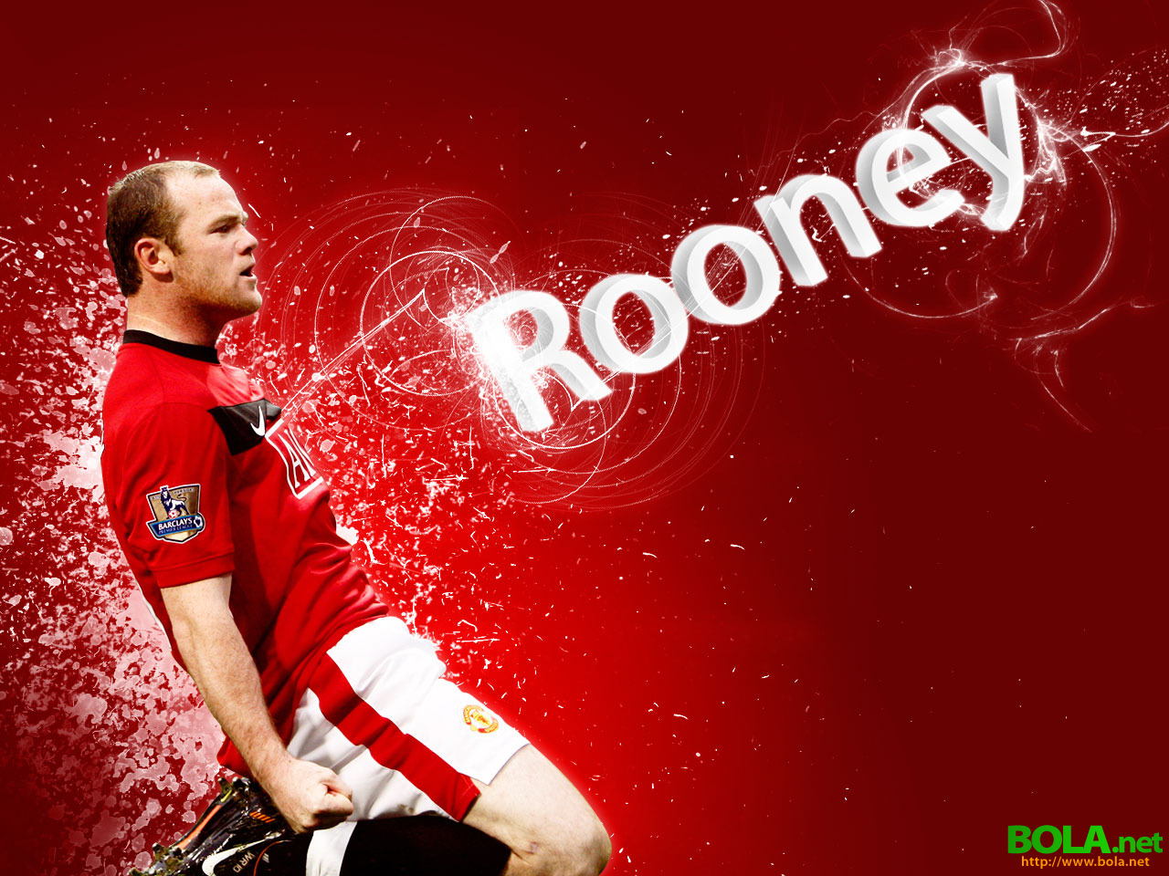 Download Wallpaper Rooney In Red Bolanet