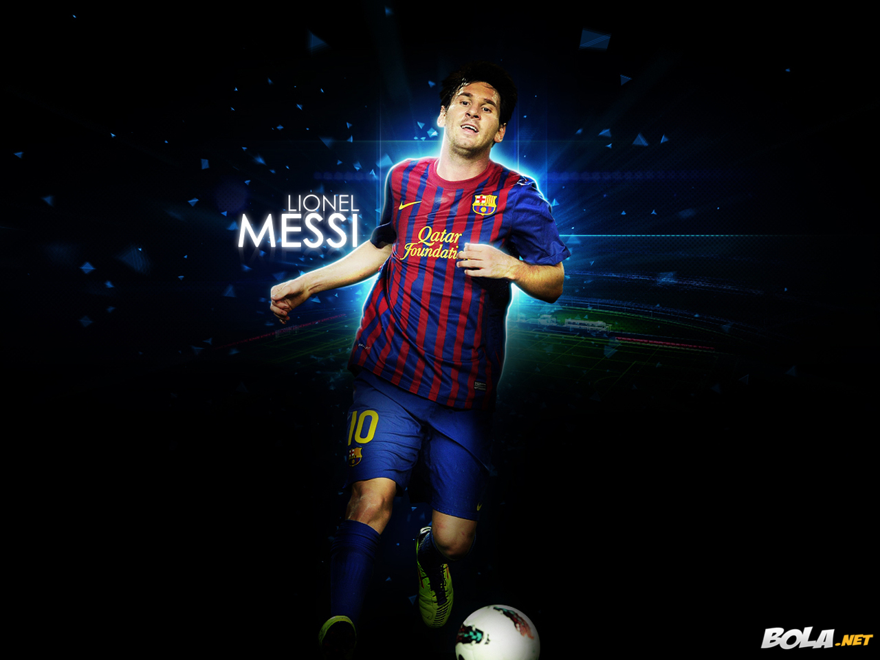 Download Wallpaper Lionel Messi Bola Net