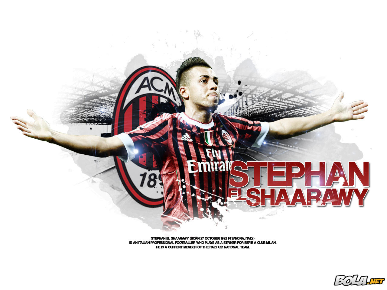 Deskripsi : Wallpaper Stephan El Shaarawy, size: 1280x960