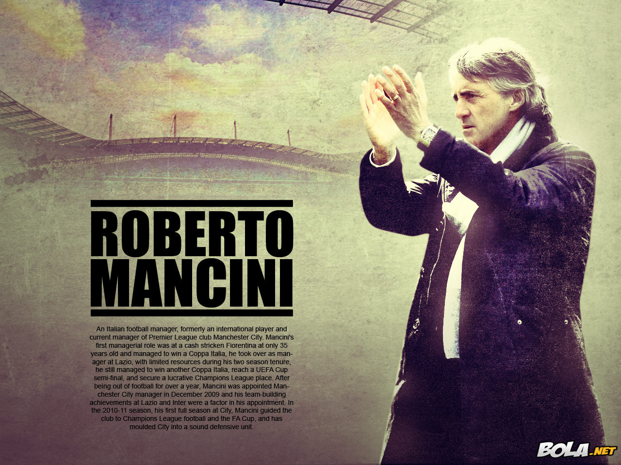 Deskripsi : Wallpaper Roberto Mancini, size: 1280x960