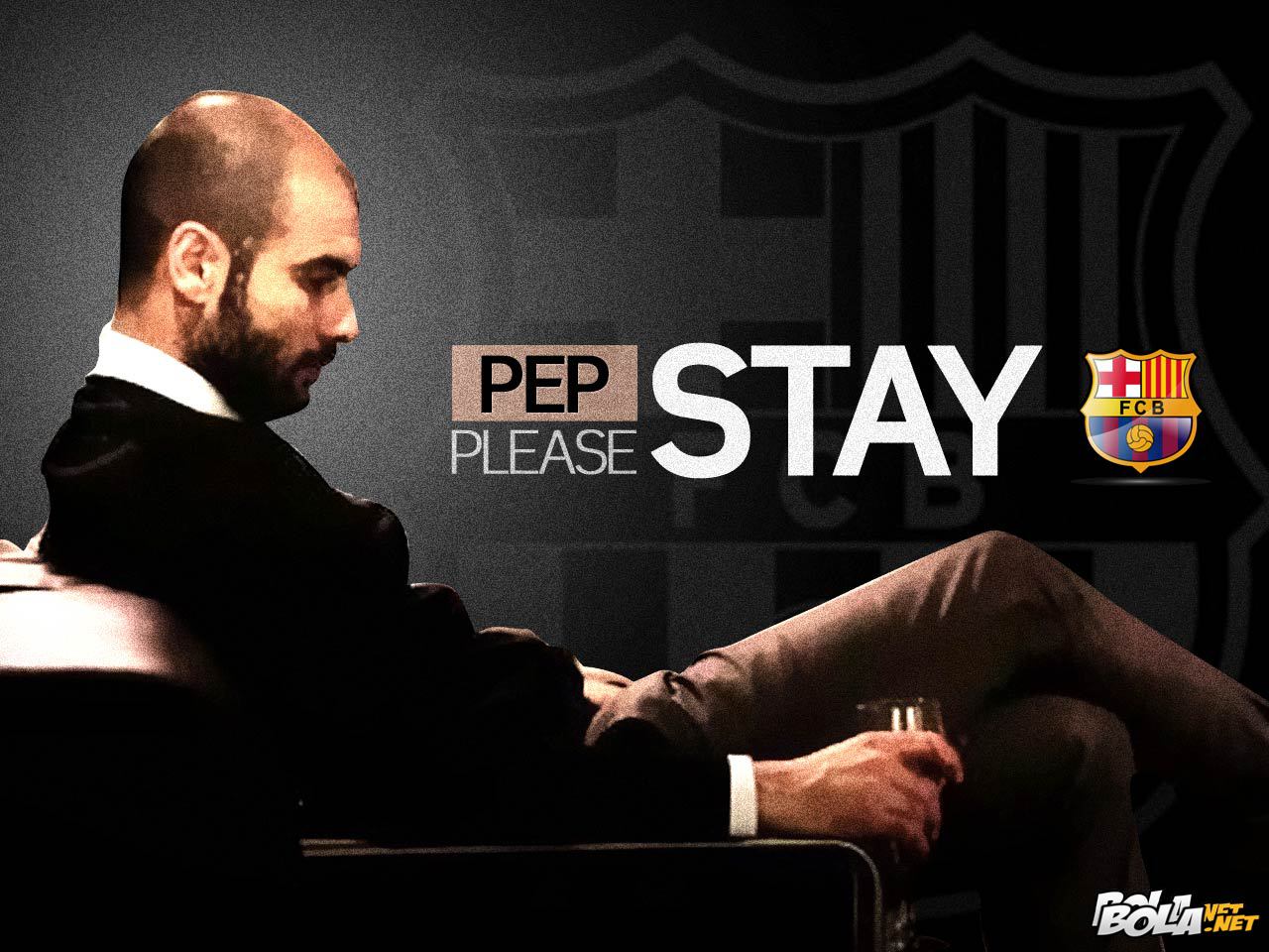 Deskripsi : Wallpaper Pep Please Stay At Barca, size: 1280x960