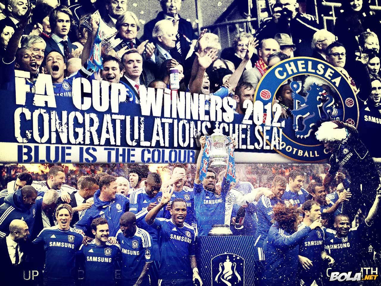 Download Wallpaper Chelsea FA Cup Winners 2012 Bolanet