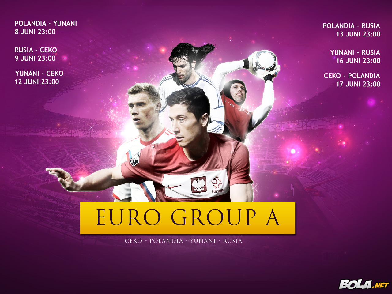 Deskripsi : Wallpaper Jadwal Grup A Euro 2012, size: 1280x960