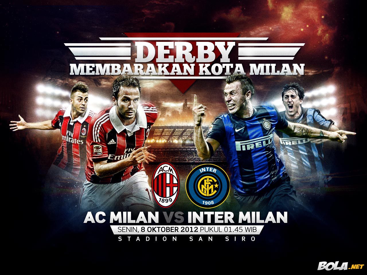 Download Wallpaper AC Milan Vs Inter Milan Bolanet