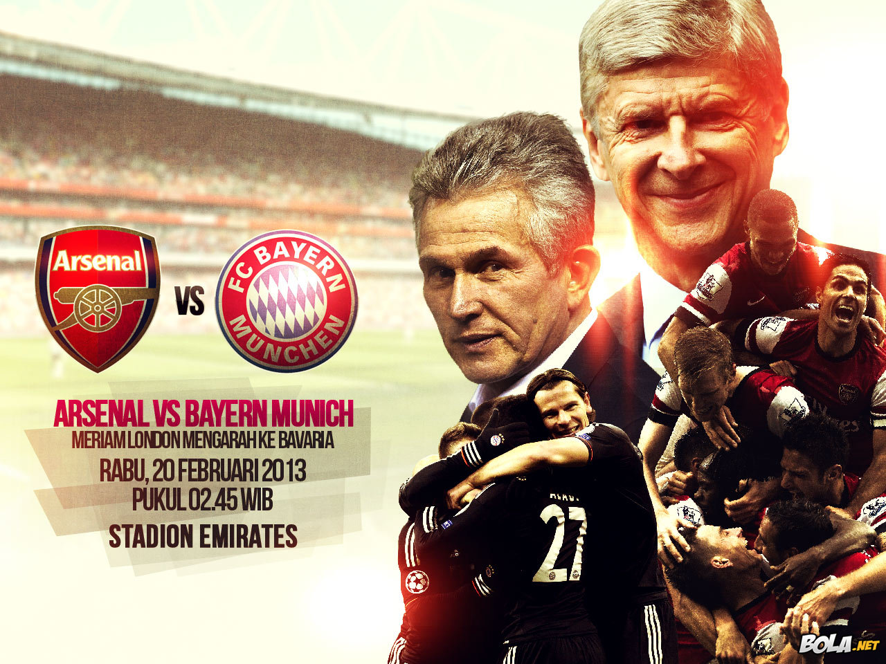 Deskripsi : Wallpaper Arsenal Vs Bayern Munich, size: 1280x960