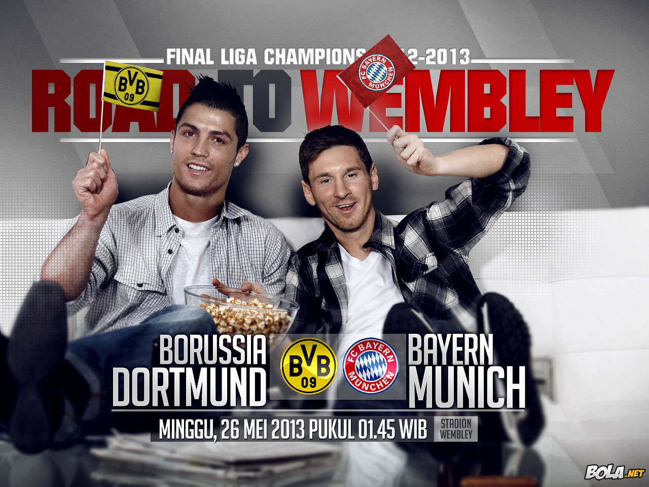 Download Wallpaper Ronaldo Vs Messi Bolanet