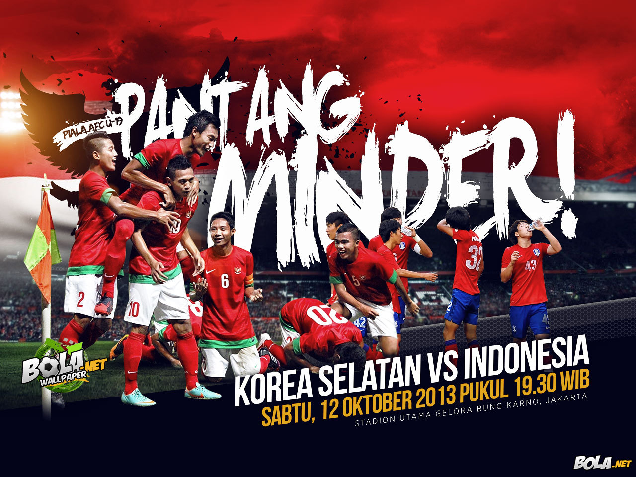 Download Wallpaper AFC Cup U19 Korsel Vs Indonesia Bolanet