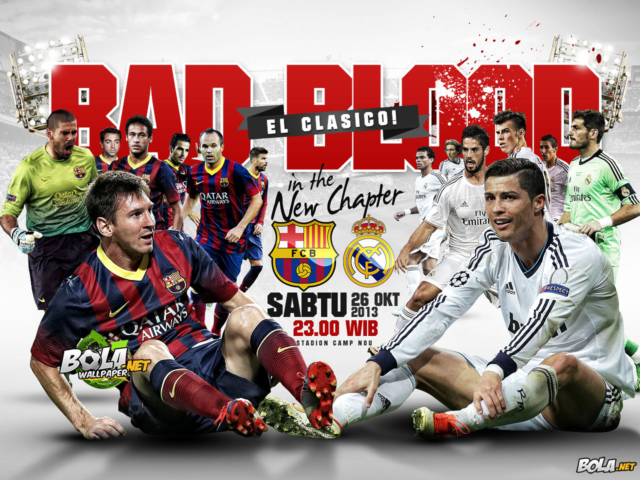 Download Wallpaper Barcelona Vs Real Madrid Bolanet