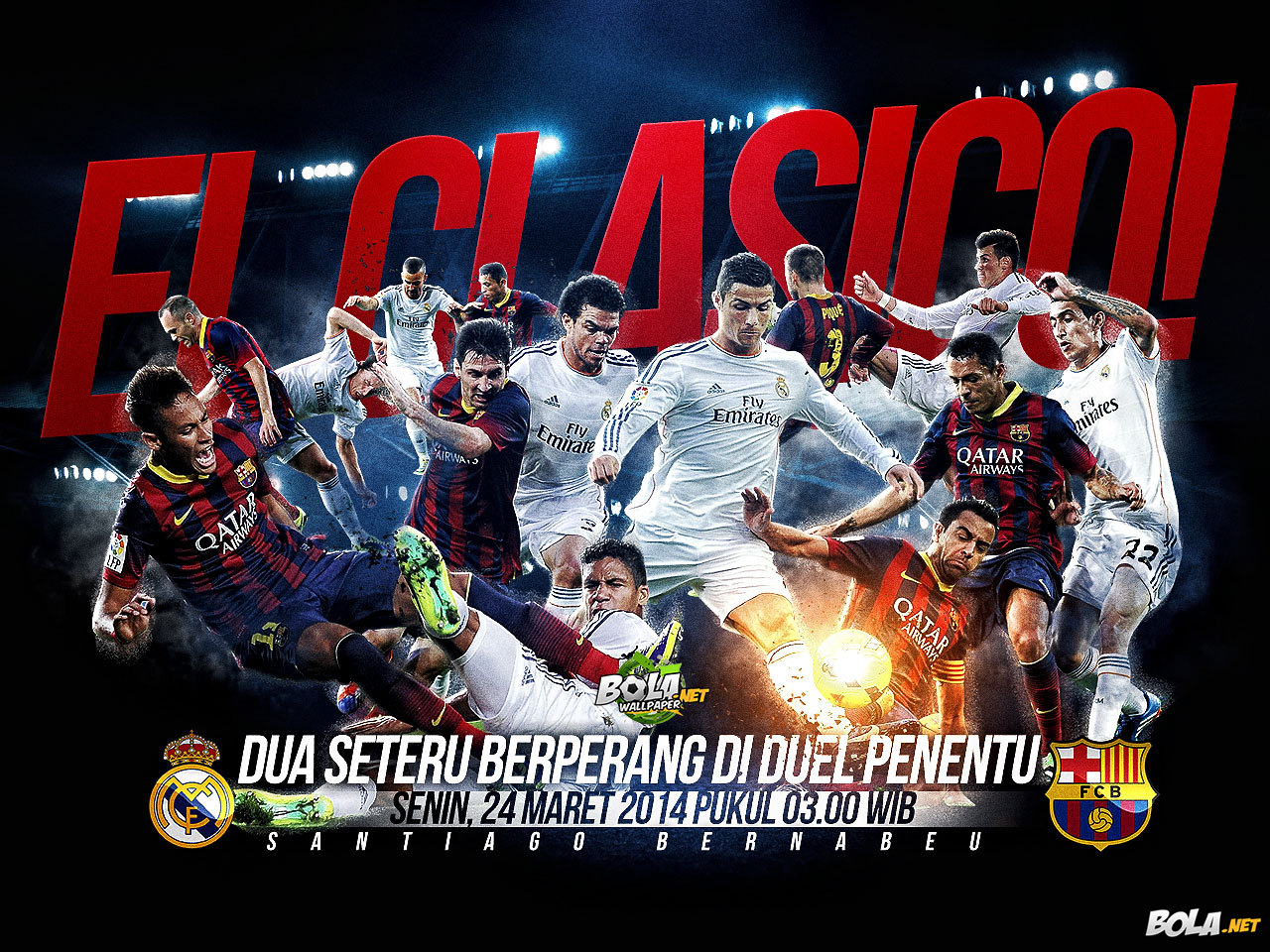 Download Wallpaper Real Madrid Vs Barcelona Bolanet
