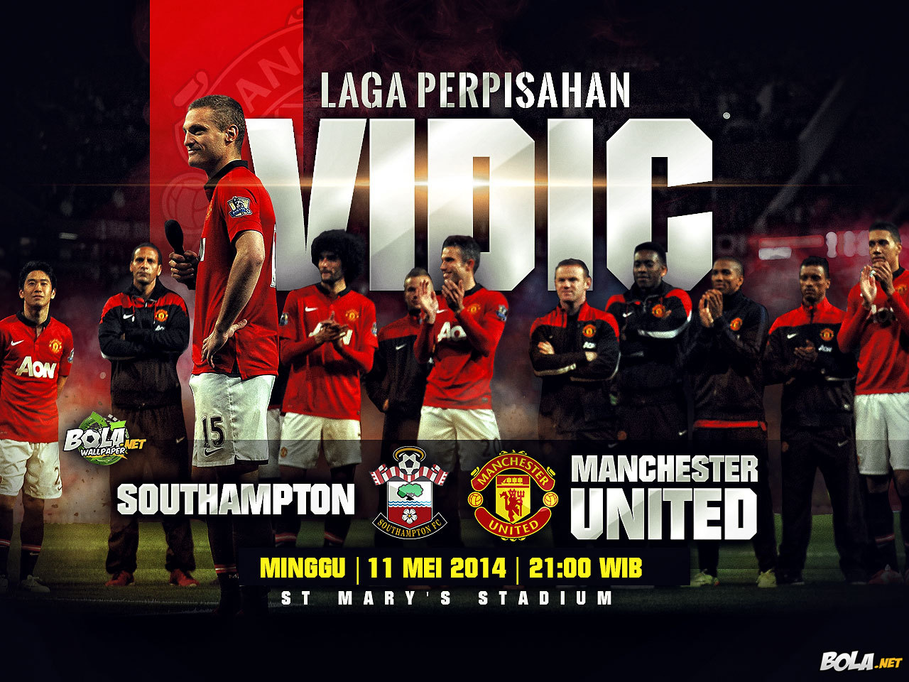 Download Wallpaper - Southampton vs Man United - Bola.net