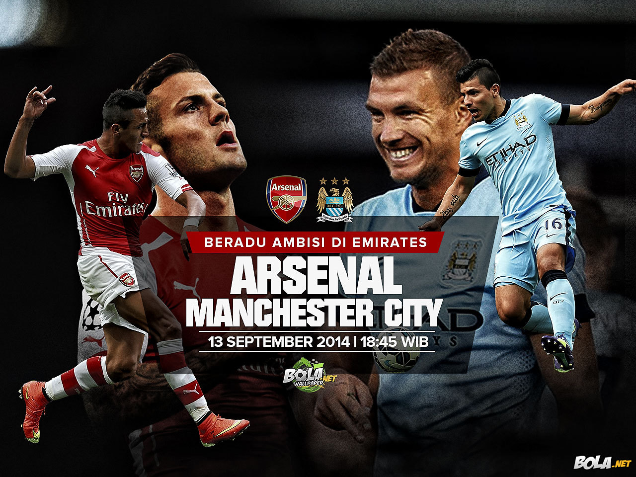 Download Wallpaper Arsenal Vs Manchester City Bola Net