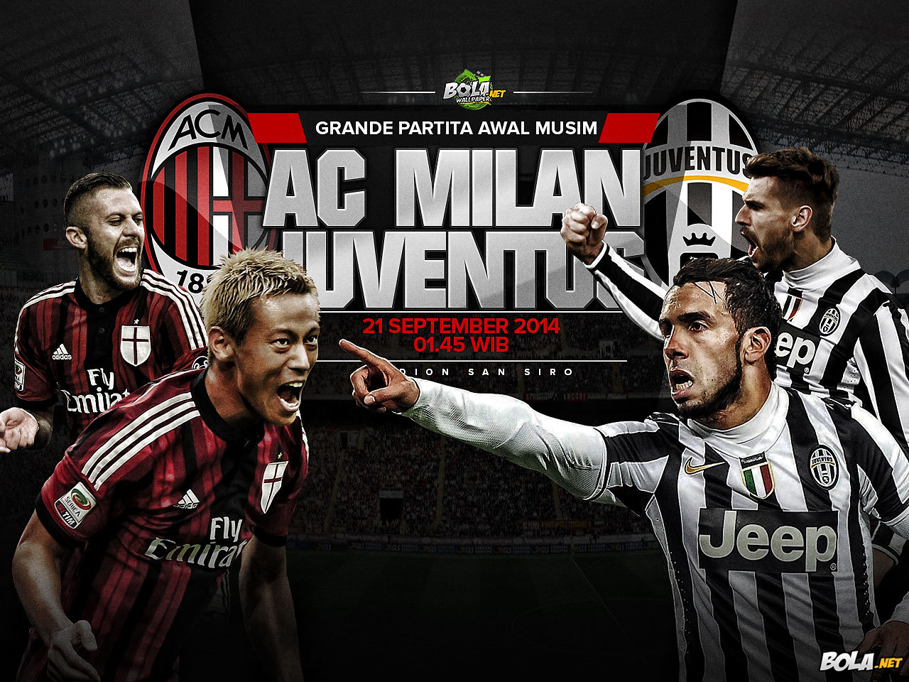 Download Wallpaper AC Milan Vs Juventus Bolanet
