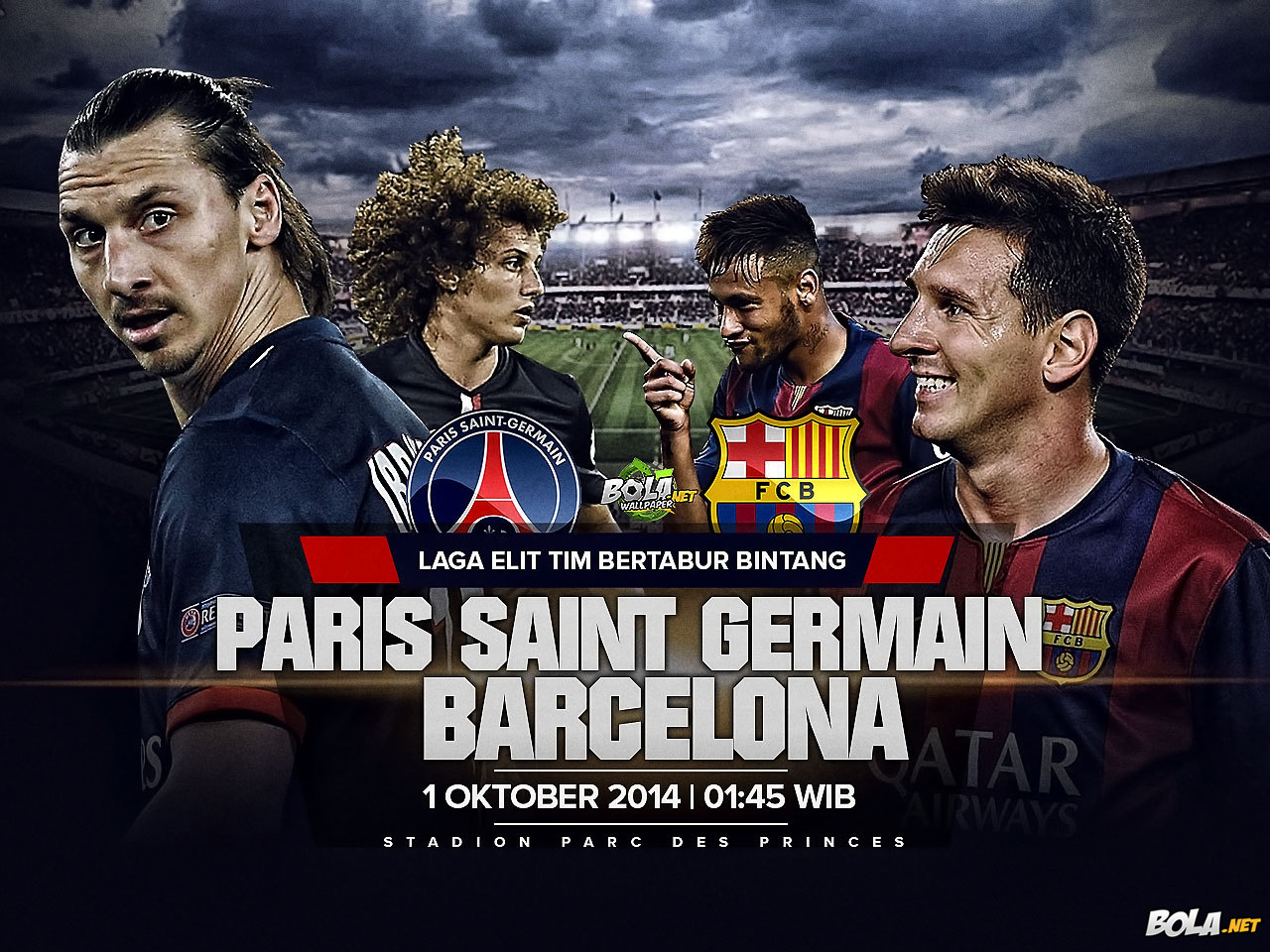 Download Wallpaper PSG Vs Barcelona Bolanet