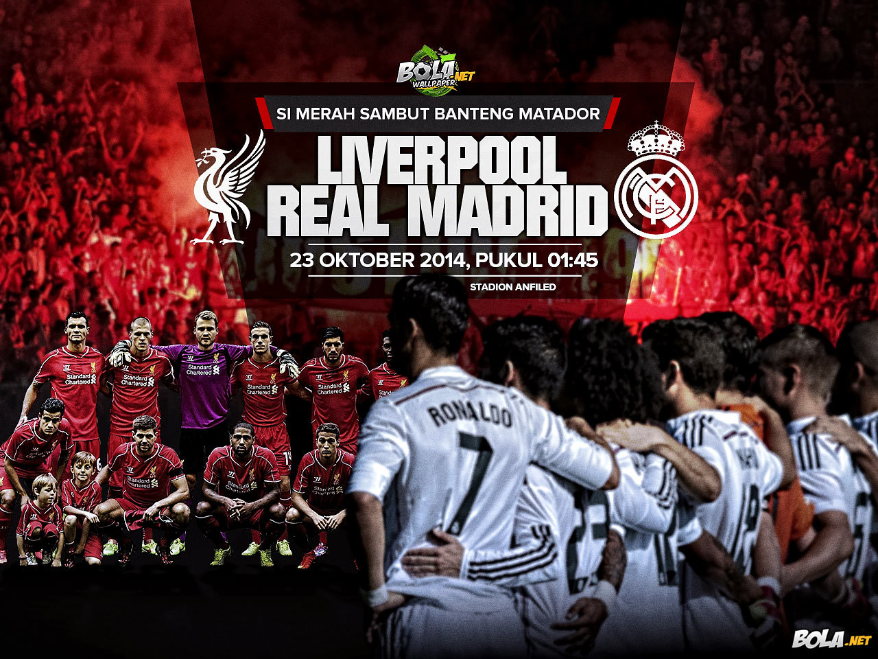 Download Wallpaper - Liverpool vs Real Madrid - Bola.net