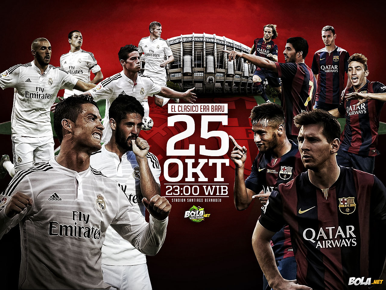 Download Wallpaper Real Madrid Vs Barcelona Bola Net