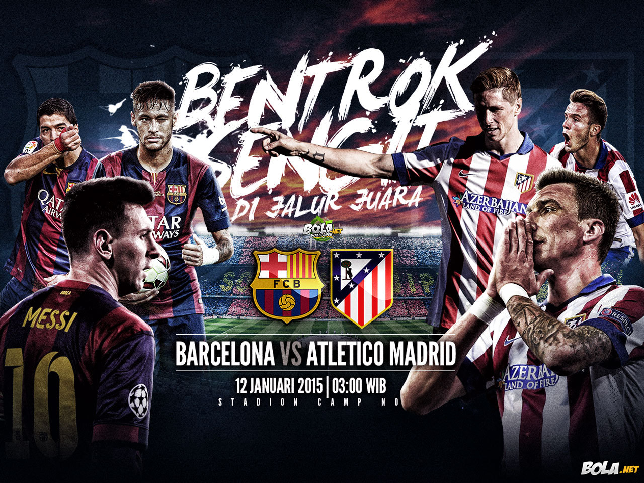 Download Wallpaper Barcelona Vs Atletico Madrid Bolanet