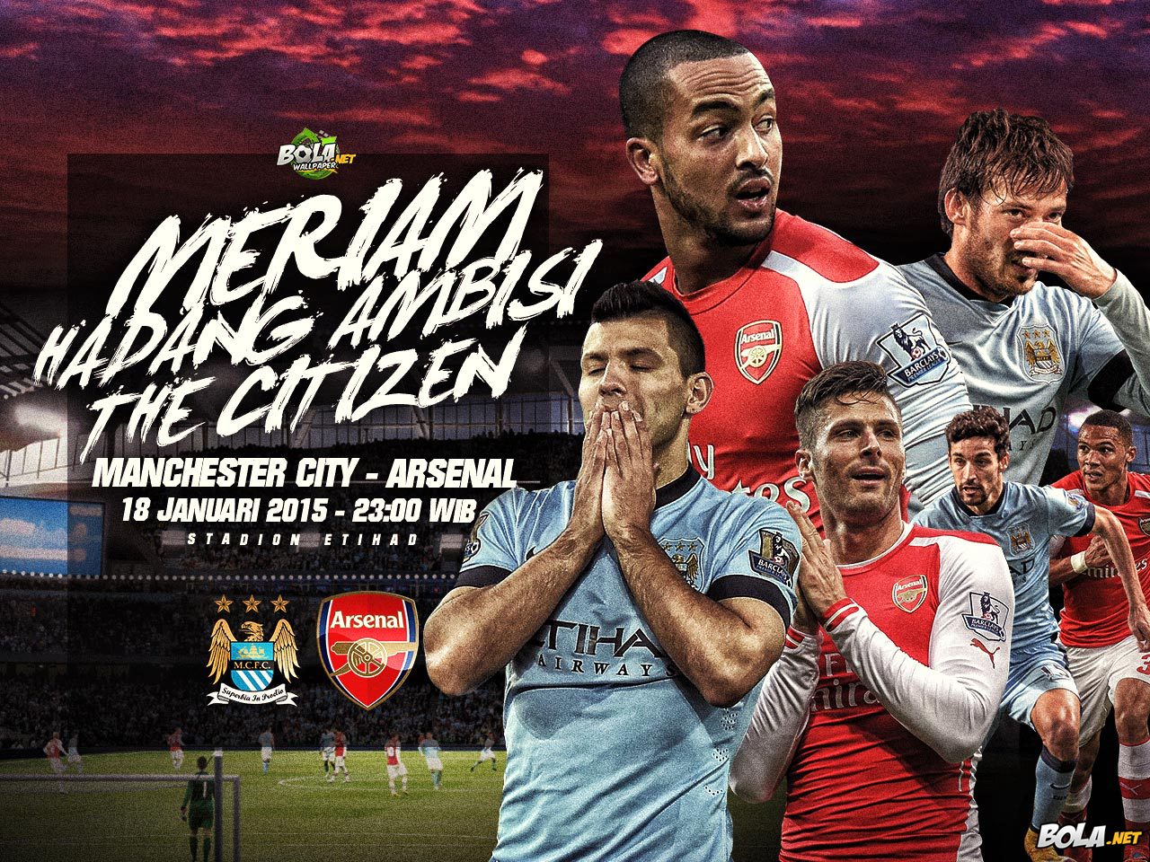 Download Wallpaper Manchester City Vs Arsenal Bolanet