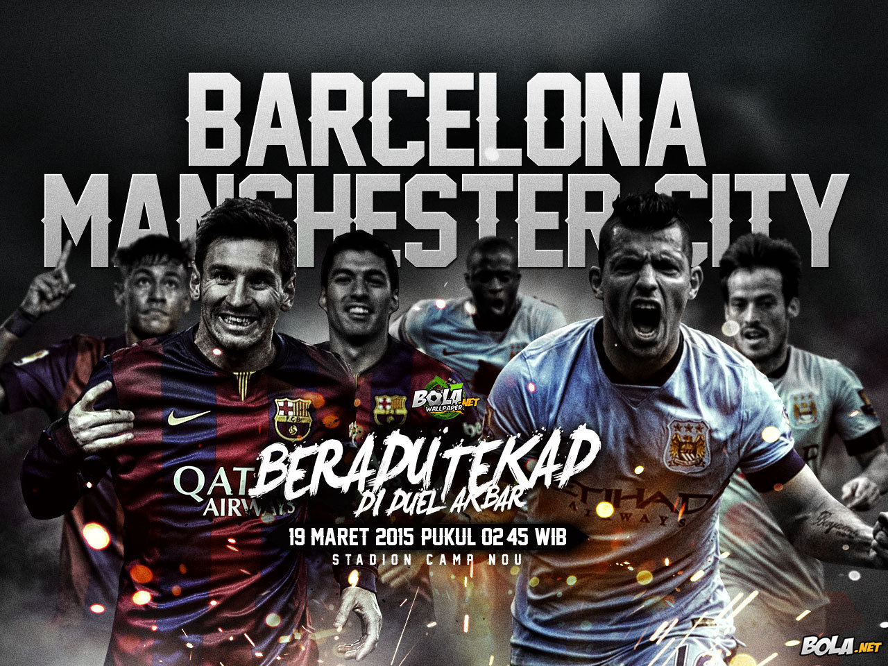 Download Wallpaper Barcelona Vs Manchester City Bolanet