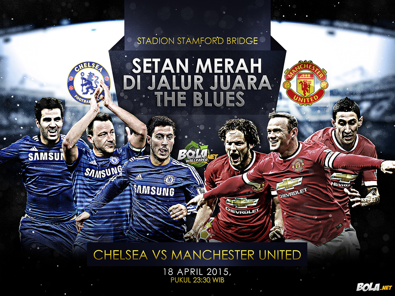 Download Wallpaper - Chelsea vs Manchester United - Bola.net