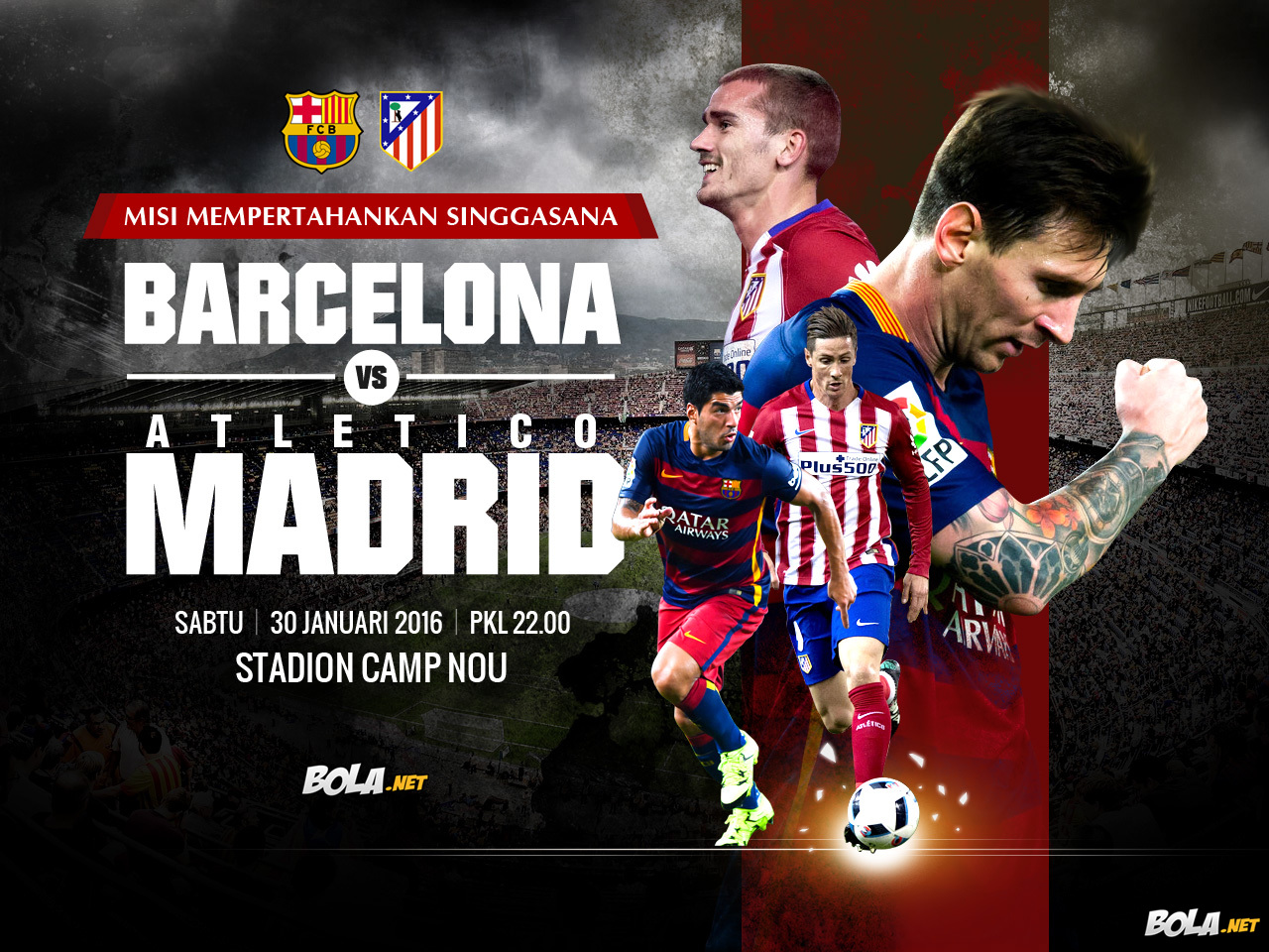 Download Wallpaper Barcelona Vs Atletico Madrid Bolanet