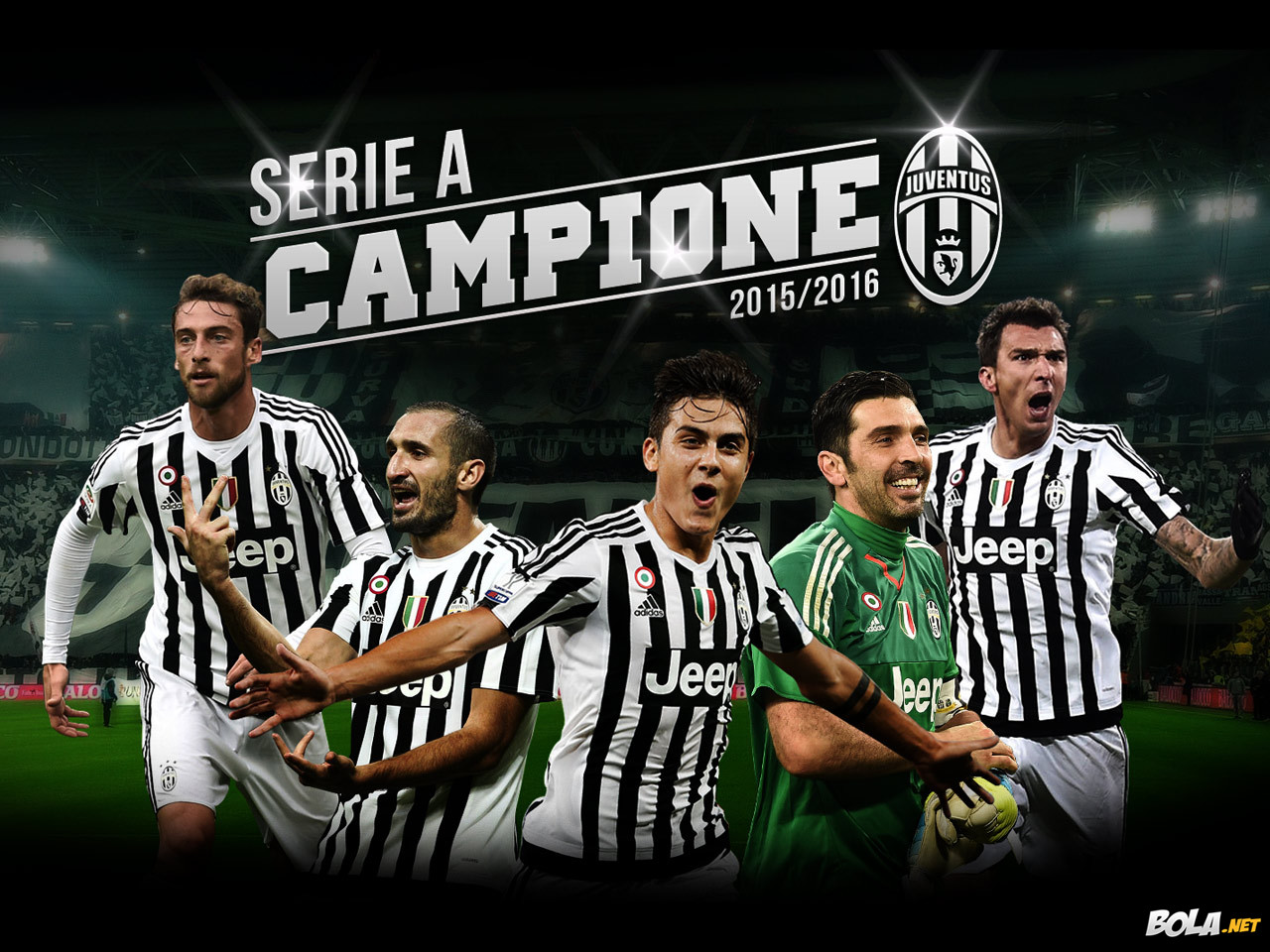 Download Wallpaper Juventus Juara Serie A 2015 2016 Bolanet