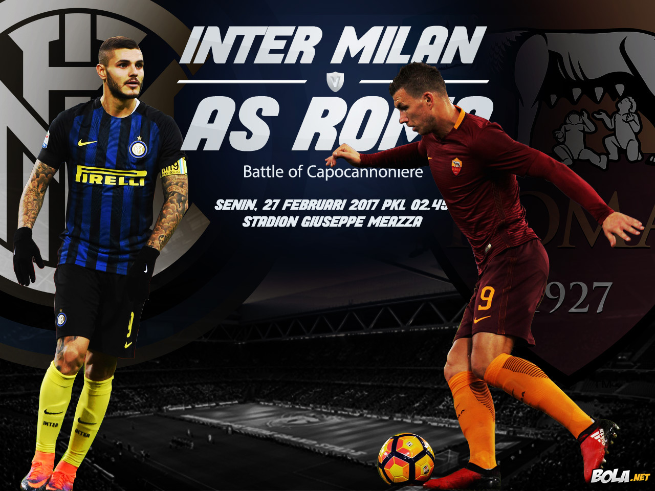 Deskripsi : Wallpaper Inter Milan Vs As Roma, size: 1280x960