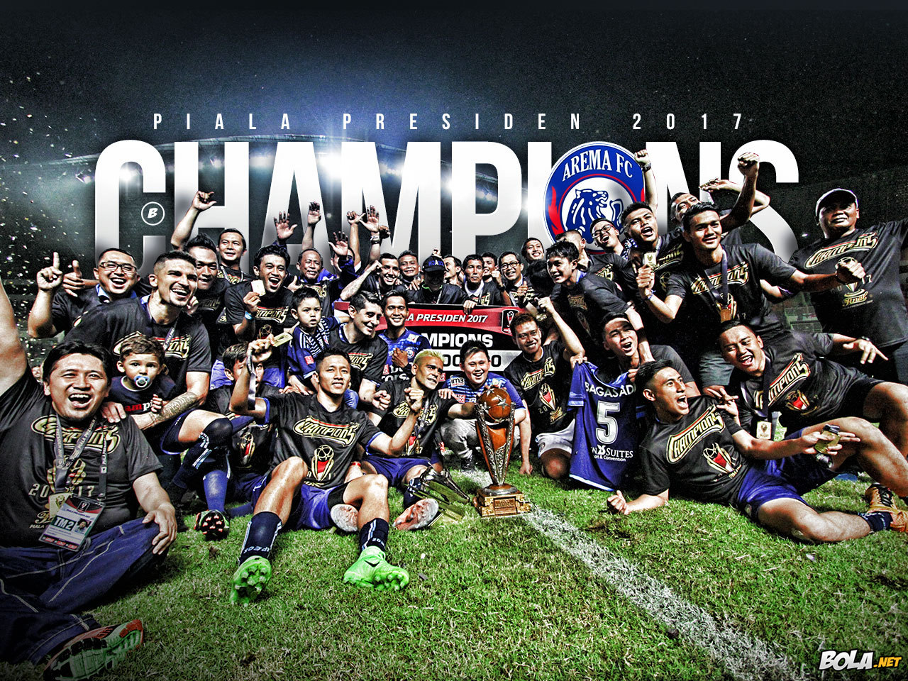 Download Wallpaper Arema FC Juara Piala Presiden Bolanet