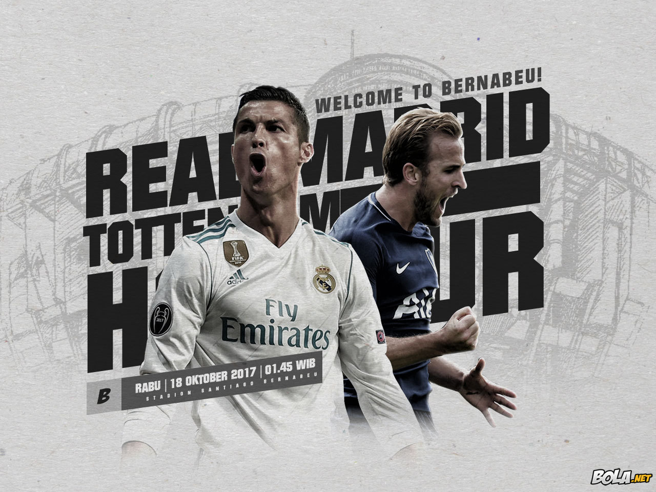 Download Wallpaper Real Madrid Vs Tottenham Hotspur Bolanet
