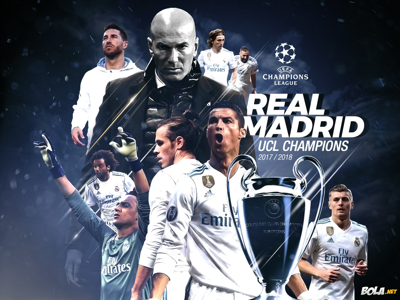 Deskripsi : Wallpaper Real Madrid, Ucl Winner 2017/201, size: 1280x960