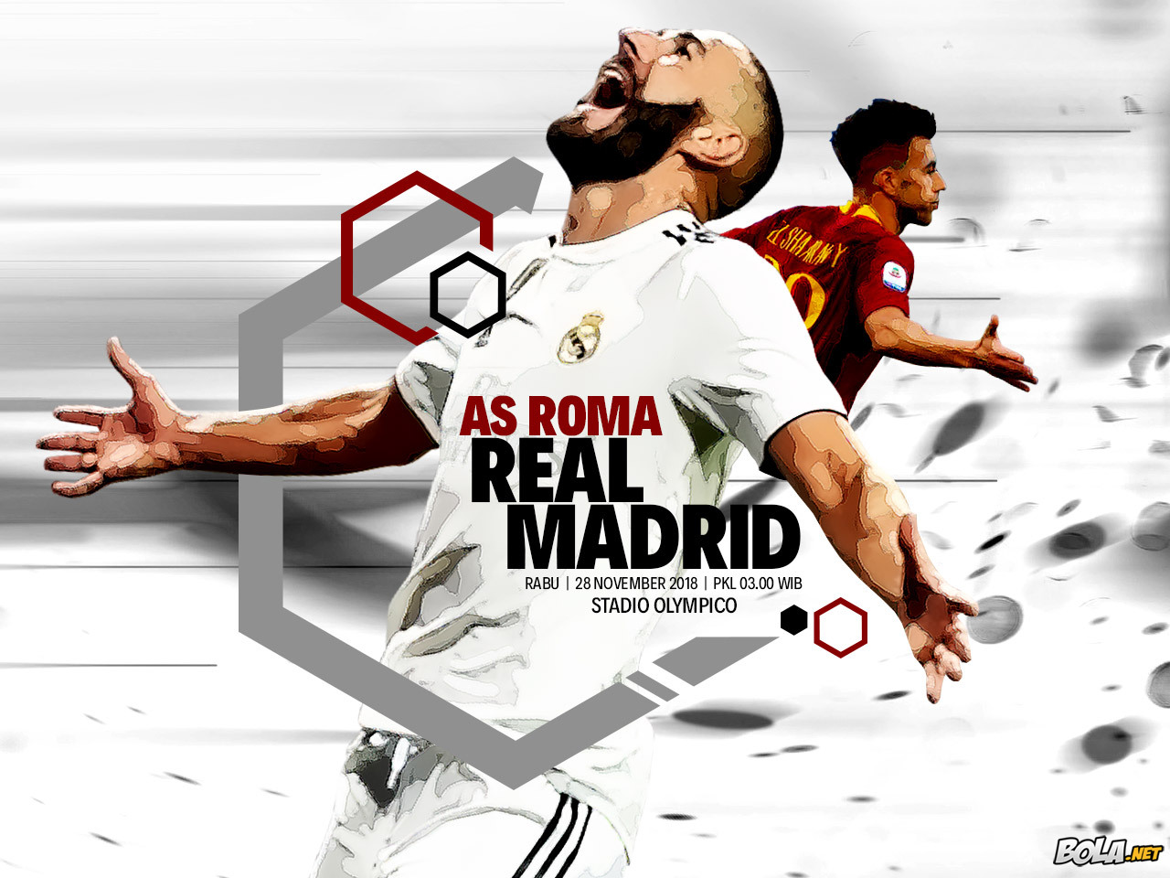 Deskripsi : Wallpaper As Roma Vs Real Madrid, size: 1280x960