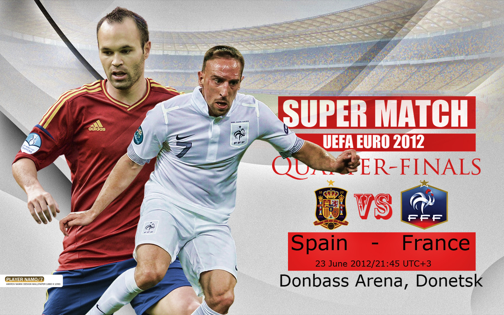 Deskripsi : Wallpaper Spain Vs France 2012 Euro