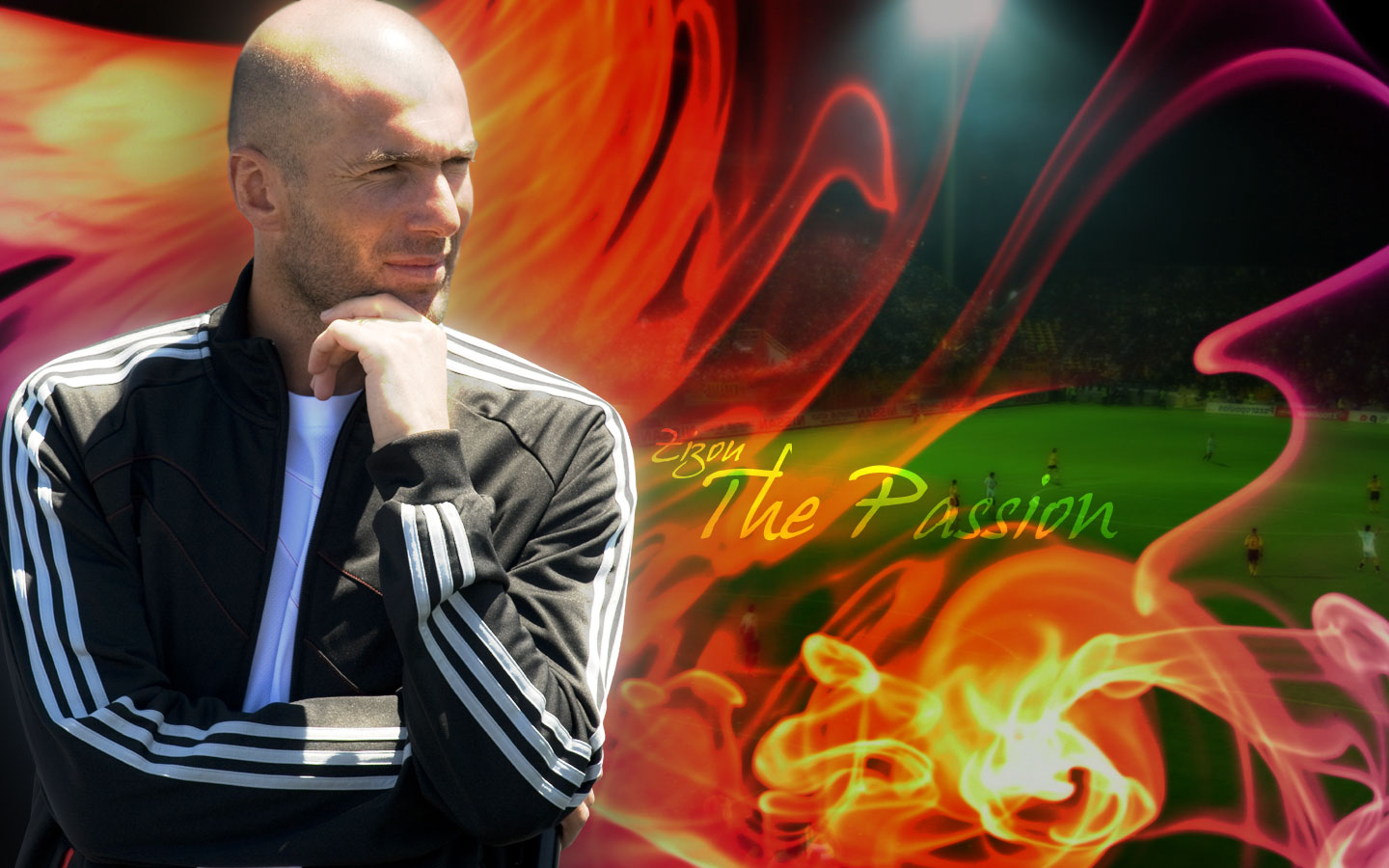Deskripsi : Wallpaper Zidane Fire, size: 1440x900