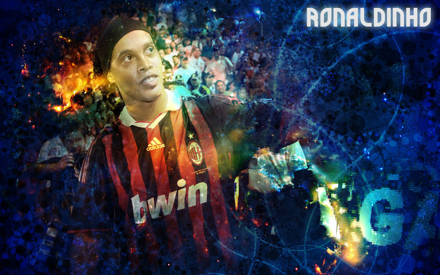 Deskripsi : Wallpaper Ronaldinho Firecracker, size: 1440x900