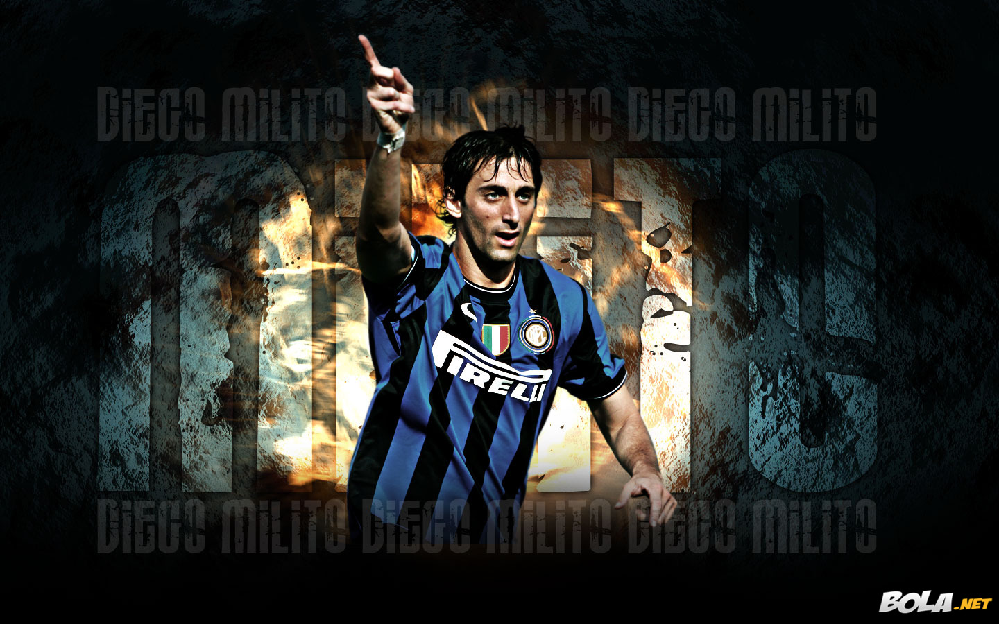 Deskripsi : Wallpaper Diego Milito, size: 1440x900