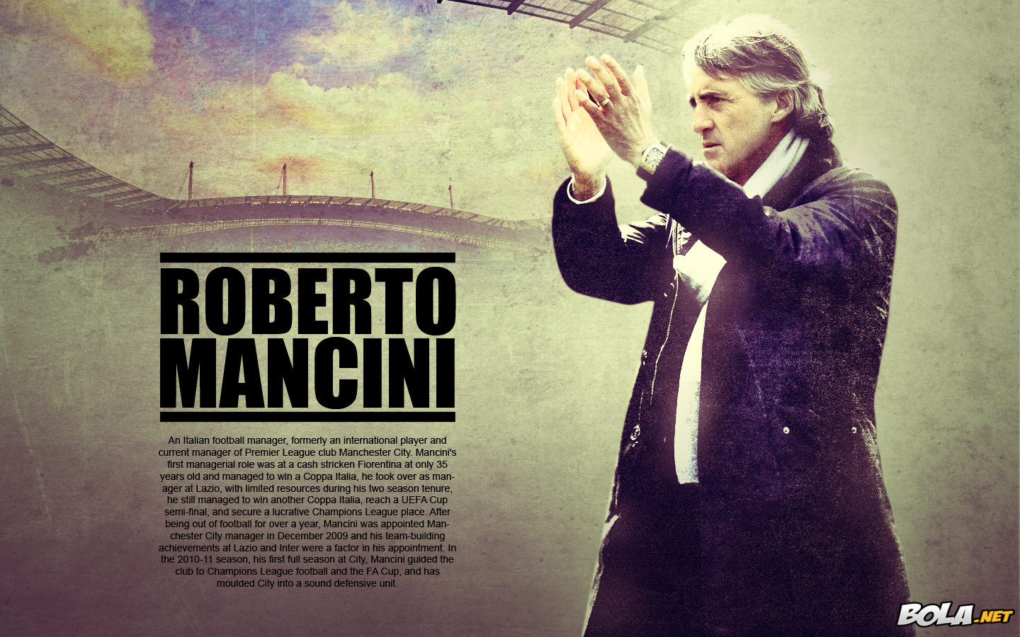Deskripsi : Wallpaper Roberto Mancini, size: 1440x900