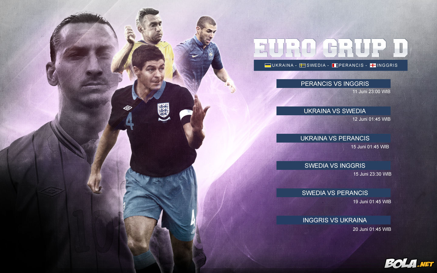 Deskripsi : Wallpaper Jadwal Grup D Euro 2012, size: 1440x900