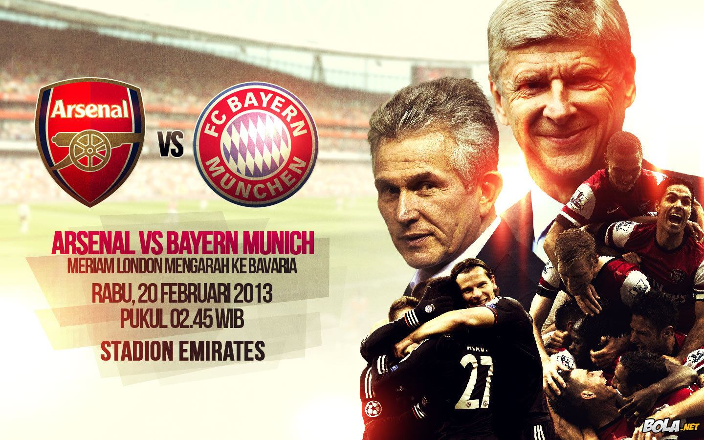 Deskripsi : Wallpaper Arsenal Vs Bayern Munich, size: 1440x900