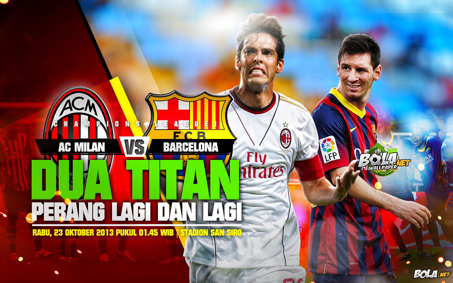 Deskripsi : Wallpaper Ac Milan Vs Barcelona, size: 1440x900