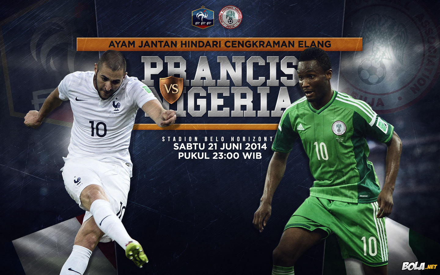 Deskripsi : Wallpaper Prancis Vs Nigeria, size: 1440x900