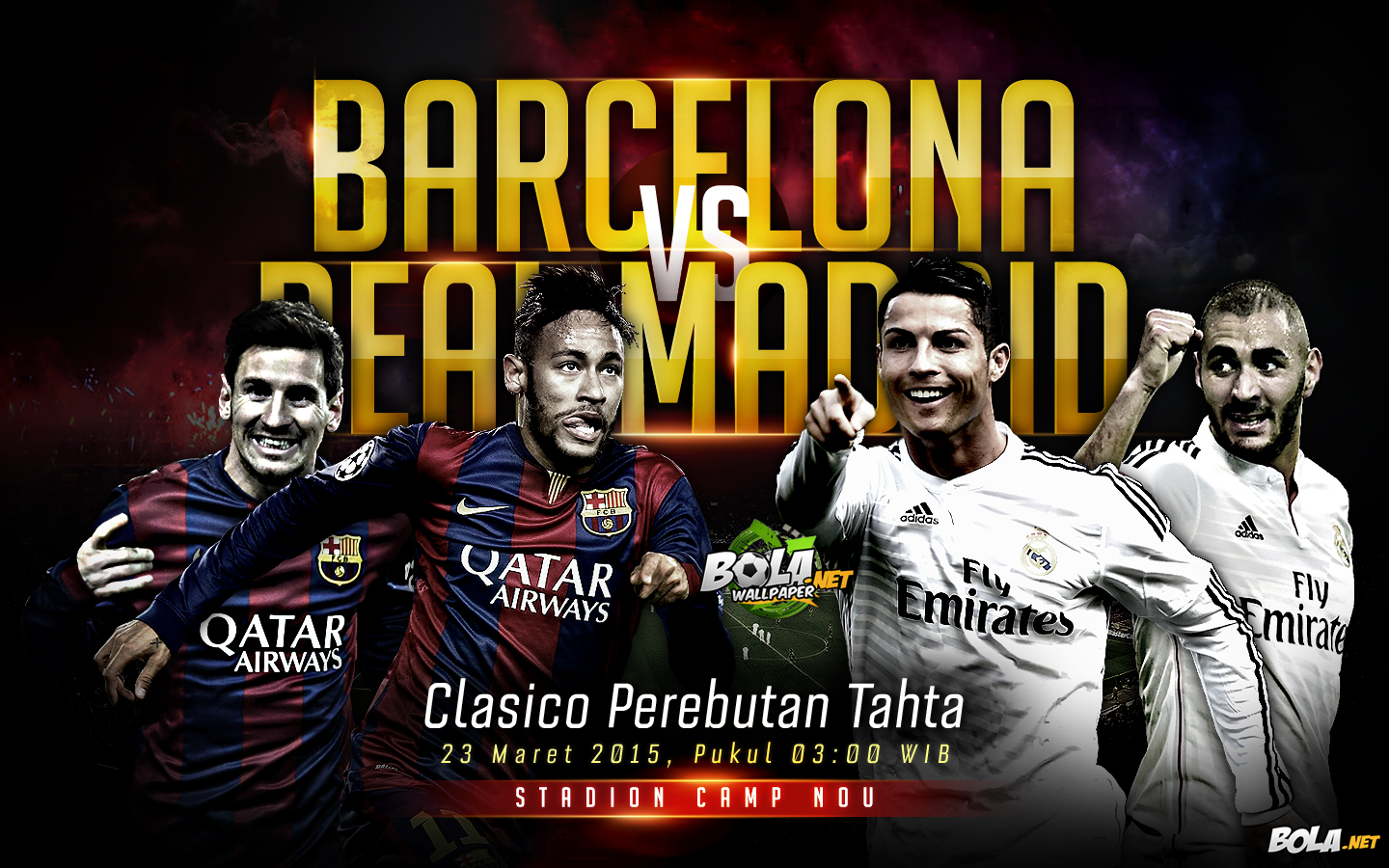 Deskripsi : Wallpaper Barcelona Vs Real Madrid, size: 1440x900