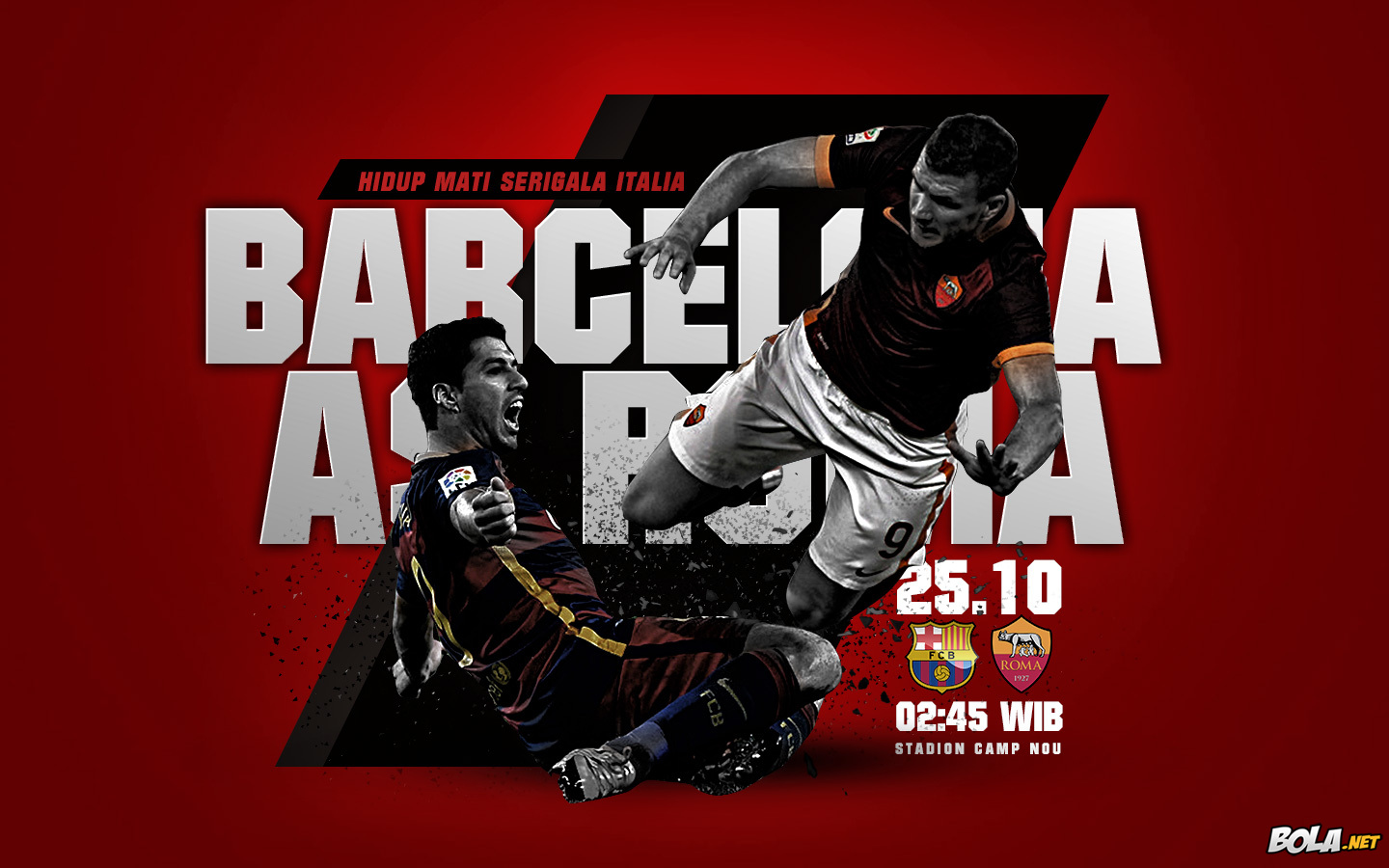 Deskripsi : Wallpaper Barcelona Vs As Roma, size: 1440x900