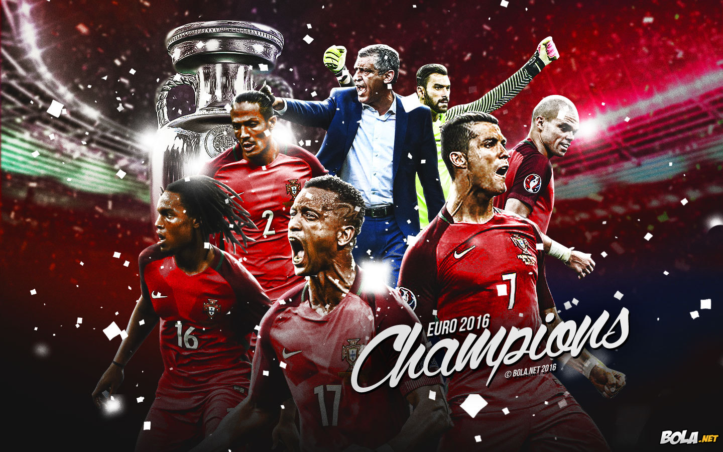 Deskripsi : Wallpaper Portugal, Juara Euro 2016, size: 1440x900