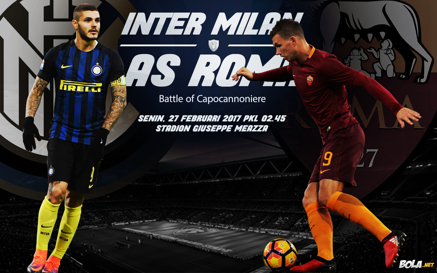 Deskripsi : Wallpaper Inter Milan Vs As Roma, size: 1440x900