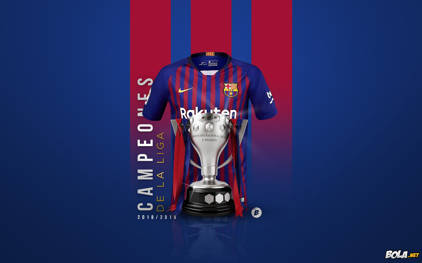 Deskripsi : Wallpaper Barcelona, Campeones De La Liga , size: 1440x900