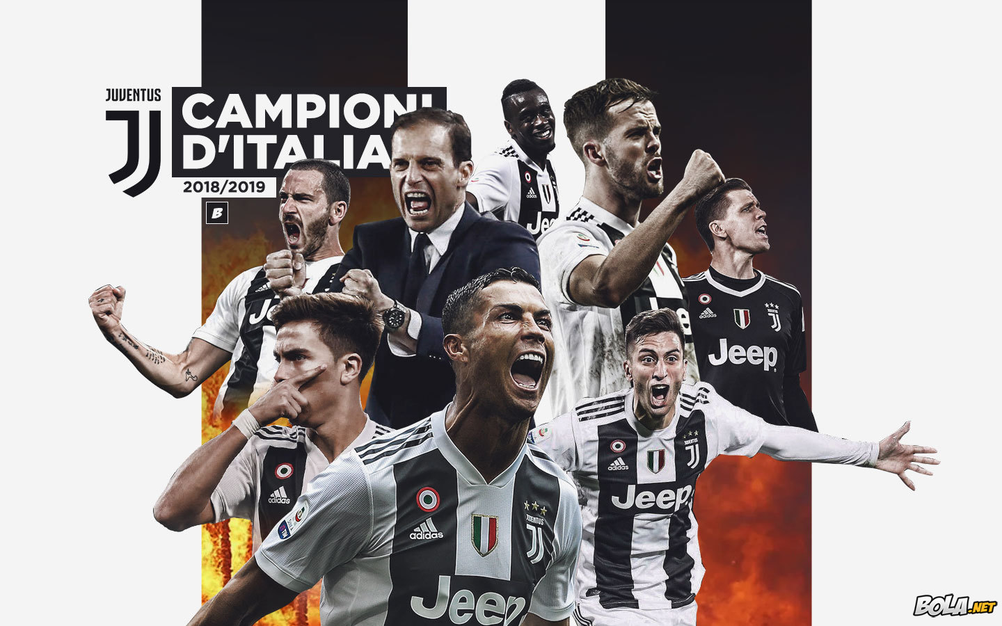 Deskripsi : Wallpaper Juventus, Campioni D Italia 2019, size: 1440x900