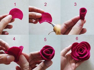 Cara Membuat Bunga Dari Kain Flanel Cantik Dan Awet Jadi Hiasan Di Rumah Nih Diadona Id