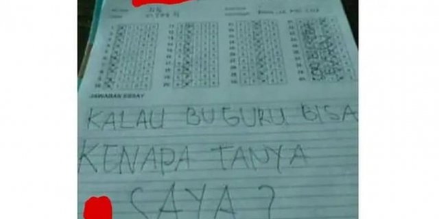 Tak Bisa Jawab Soal Ujian 5 Jawaban Pasrah Siswa Ini Bikin Ngakak Diadona Id