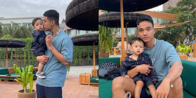 Potret Dekat Fadly Faisal Adik Bibi Ardiansyah Saat Momong Gala Sky